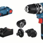 BOSCH Aku vrtačka GSR 12V-35 FlexiClick (2x 3.0Ah, 3 nástavce, L-Boxx) 0.601.9H3.000